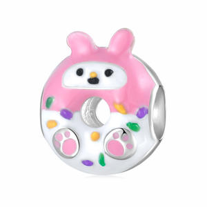 Kız Çocukları İçin DIY Boncuk 925 Ayar Gümüş Mineli Donut Şeklinde Takılar <span class=keywords><strong>2026</strong></span> - Product Image 2