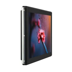 15.6 Inch Embedded Capacitive Open Frame Touch Screen Monitor Industrial Waterproof Monitors Ip65 Front Panel With Vga Dvi