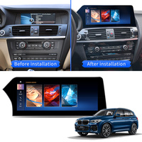 Lecteur Dvd de voiture Affichage stéréo CarPlay Mirror Link Android Auto Stereo Radio GPS Navigation pour BMW X3 X4 F25 F26 2011-2018