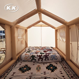Kawagebo Kamp (KK) 10' X 8' Gonflable 7.2 ㎡   Tente de camping gonflable en tissu Oxford pour 1 à 4 personnes, tente de glamping - Product Image 5