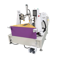 Machine de sertissage d'angle automatique CNC 12 axes pour la fixation par vis, ligne d'assemblage de fenêtres et de portes