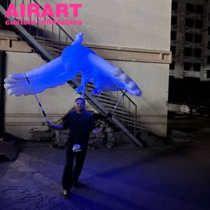 Marioneta <span class=keywords><strong>de</strong></span> Pájaro Inflable con Luces LED para Jardín, Patio, Fiesta Nocturna, Espectáculo - Product Image 5