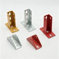 Supports de montage de panneaux solaires en acier au carbone Q235 revêtu, avec conception structurelle pour les systèmes photovoltaïques sur toits plats