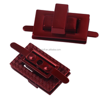 Tas Tangan DIY, Kunci Putar, Gesper Tas Bahu Dompet Kulit Perangkat Keras Logam Persegi Panjang Kunci Putar