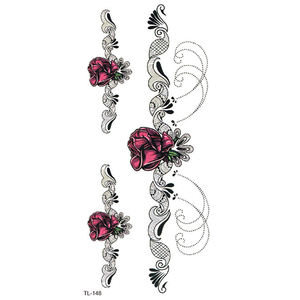 BXTAT TL145 TL150 autocollants de <span class=keywords><strong>tatouage</strong></span> temporaires losange cygne étoiles bas dos <span class=keywords><strong>dentelle</strong></span> <span class=keywords><strong>papillon</strong></span> diamants Dragon Lion arbre boussole papier - Product Image 4