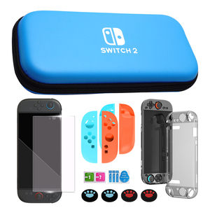 Factory Custom Kits <strong>for</strong> Nintendo Switch 2 Console Bag&amp;<strong>Cases</strong> With Crystal <strong>Case</strong> Silicone Thumb Stick Cover Screen Protector Sets - Product Image 3
