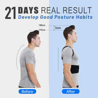 Correcteur de posture dorsal en néoprène Star, ceinture de soutien invisible pour le travail de bureau et le sport, soutien lombaire complet réglable