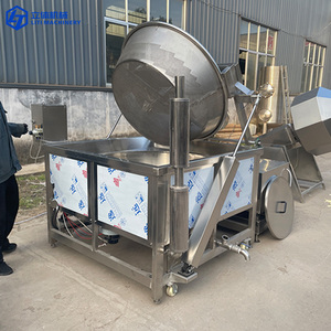 Machine <span class=keywords><strong>à</strong></span> frire les aliments de type snack (chips de pommes de terre, cacahuètes, nuggets de poulet) avec dispositif d'alimentation et de déchargement automatiques, directement de l'usine - Product Image 1