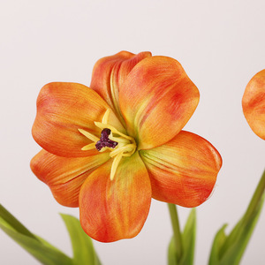 ดอกทิวลิปยิ้มแย้มประดิษฐ์ ขนาด 55 ซม. ทำจากพลาสติก PU คุณภาพสูง เหมาะสำหรับตกแต่งงานแต่งงานและบ้าน - Product Image 3