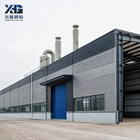 Atelier d'électrodéposition en structure métallique préfabriquée, bâtiment métallique résistant à la corrosion avec système d'évacuation des fumées chimiques