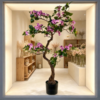 Fleurs décoratives, couronnes et plantes, faux bougainvilliers, fleurs artificielles, décoration de Noël, fête de Noël, mariage