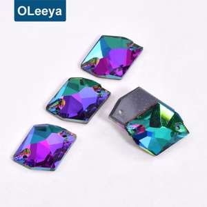 Piedras de Cristal Brillante K9 de la Mejor Calidad, 001VO Volcano Cosmic Glass, para Coser en Vestidos de Gimnasia - Product Image 5