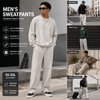 Pantalon de survêtement personnalisé pour homme, coupe oversize, jambe large, style décontracté streetwear, 100% coton, OEM ODM, fournisseur en gros