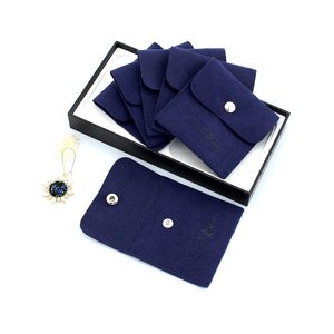 Custom Microfiber Button Velvet Gift Packaging Bag <b>Jewelry</b> <b>Storage</b> Bags Necklace Earrings Ring <b>Jewelry</b> Pouch with logo - Product Image 5