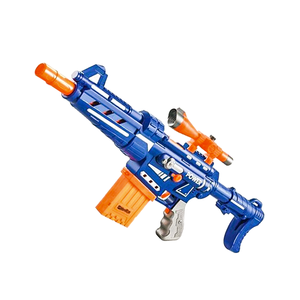 Vente transfrontalière chaude <span class=keywords><strong>pistolet</strong></span> à balles souples électrique jouet <span class=keywords><strong>pistolet</strong></span> automatique ventouse mousse EVA éponge balle bloquant l'espace plastique - Product Image 1