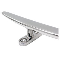 Étrier de pont marin robuste en acier inoxydable 316 poli miroir, silhouette basse et plate, pour yacht, matériel nautique