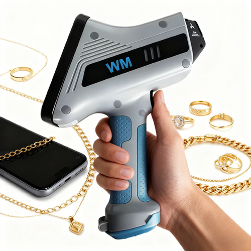 WiserMachine WMK3000 Professional Handheld XRF Analyzer Gun Accurate Alloy Analysis (1ppm-99.99%) 1000+ Grade Library for