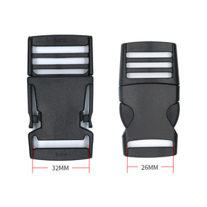 Hebilla de Plástico KJM A114A134 Negra Multiajustable para Silla de Bebé y Trona, Cinturón de Seguridad - Product Image 3
