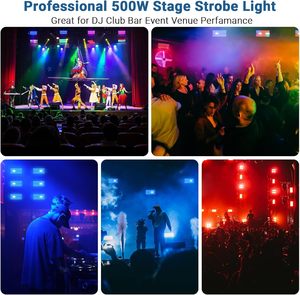 Professional 960 LED Warm White RGB Stage <strong>Strobe</strong> <strong>Light</strong> 16-Zone Pixel Control DMX512 Lighting for DJ Disco Club Concert Show - Product Image 5