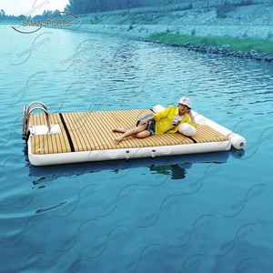Giải Trí Land 442 4M <span class=keywords><strong>Inflatable</strong></span> Floating Island <span class=keywords><strong>Dock</strong></span> Nổi Mats Nước Nền Tảng Nhà Máy - Product Image 4