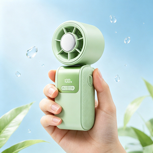 Usb Rechargeable Semiconductor Cooling Mini Handheld Portable Fan, Strong Wind <b>Small</b> Personal Fan for Travel <b>Desk</b> Outdoor - Product Image 1