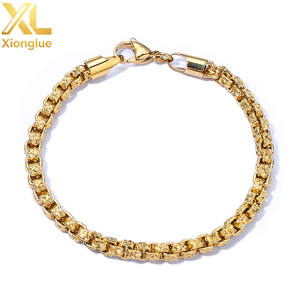 Hot-selling Classic Fashionable Design Hip Hop Chain <b>Bangle</b> Unisex Stylish Silver Plated Copper Alloy Wholesale Neutral Style - Product Image 1