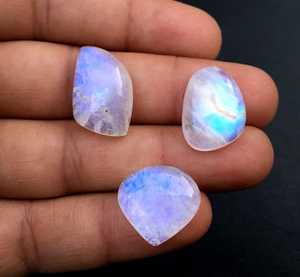 ลูกปัดพลอยพลอยสีขาวรูปหัวใจทรงแฟนซีสีรุ้งสำหรับทำเครื่องประดับลูกปัดหิน - Product Image 3