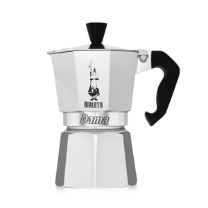 Cafetière Moka Bialetti Dama 3 tasses en aluminium chromé satiné pour cuisinière - Product Image 2