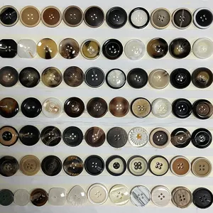 Botões de plástico de resina para casaco de roupa com logotipo personalizado, acessórios para costura de camisas, botões de plástico