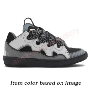 Fashion Designer <strong>Leather</strong> Curb Sneakers Casual Dress Shoes <strong>Mens</strong> Womens Denim Blue Pink White Leopard Platform <strong>Trainers</strong> - Product Image 6