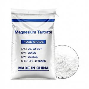 Тартарат магния пищевой по заводской цене, CAS 20752-56-1, пищевая добавка, стабилизатор, C4H14MgO11, 25 кг - Product Image 1