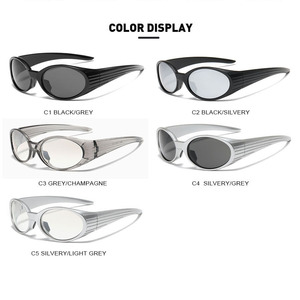 Gafas de Sol UV400 Plateadas con Marco Único Personalizable OEM para Hombre y Mujer, Estilo Vintage, Lentes Coloridas al por Mayor, Gafas de Sol de Moda con Logotipo Personalizado - Product Image 5