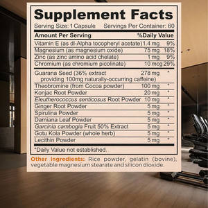 OEM Package Detox Minceur Capsule Brûleur de Graisse Perdre du Poids Coupe-faim <span class=keywords><strong>pour</strong></span> Perdre du Poids Capsules Complexe Thermogénique - Product Image 2