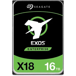Seagate Exos 16TB Enterprise HDD X18 SATA 6 Gb/s 512e/4Kn 7200 RPM 256MB di Cache disco rigido interno da 3.5"