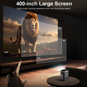 Nbd Đầy Đủ HD 1080P Chiếu 4K Tương Thích Wifi6 Bluetooth Tự Động Keystone Loa Kép 400 "Hiển Thị Máy Chiếu - Product Image 6
