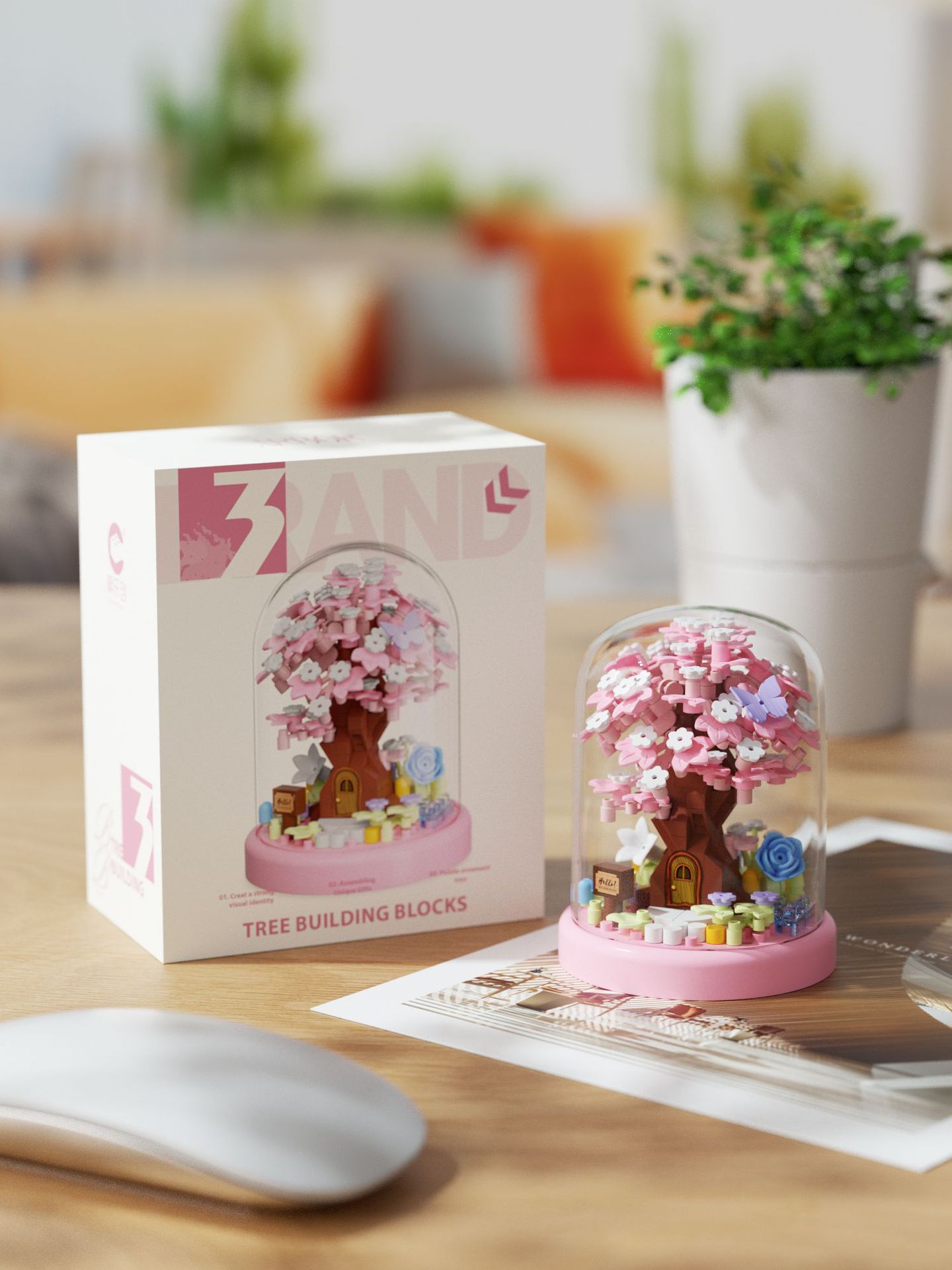 Mini Sakura Four Season Tree House 3D Puzzle - Fun & Learning