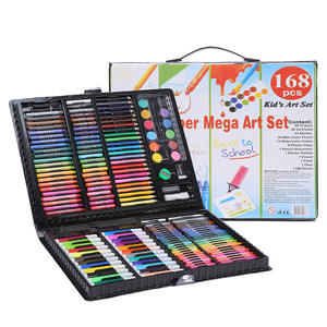 168 pezzi Set di pennelli rifornimenti di arte regali per bambini bambini pittura cancelleria acquerello penna pastello colore matita Set - Product Image 1