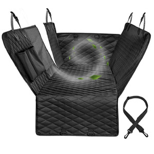 Noir Amovible Toile Siège De Voiture Banquette Arrière Pour Animaux De Compagnie <span class=keywords><strong>Hammack</strong></span> Tapis - Product Image 1