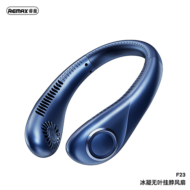 REMAX Bladeless Hanging Fan 5000mAh 4-5H Cooling 5W Quiet Motor 1.5H Fast Charging Hands-Free Portable Neck Fan