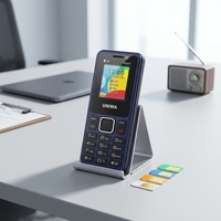 Téléphone à clavier physique 2G GSM avec 4 emplacements pour cartes SIM, amplificateur de signal 25BI, batterie longue durée 1800 mAh, idéal pour le travail