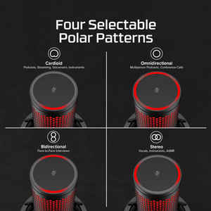 ดั้งเดิม <span class=keywords><strong>HyperX</strong></span> <span class=keywords><strong>quadcast</strong></span> 2ไมโครโฟนตั้งโต๊ะ USB แบบมีสายรอบทิศทางแบบไดนามิกสำหรับเล่นเกมและสตรีมมิ่งวัสดุพลาสติก - Product Image 2