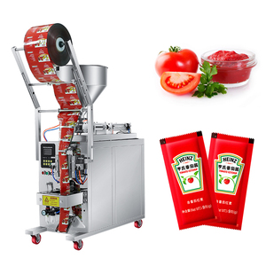 Machine d'emballage automatique de sachets, machine de conditionnement de liquides à trois soudures latérales pour yaourt, machine de remplissage de crème et de pâte pour le visage - Product Image 3