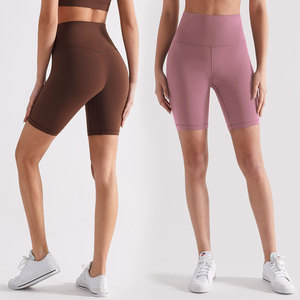 Femmes XL taille haute séchage rapide respirant sport Yoga Shorts solide lisse cinquième motif Leggings pour Gym Fitness - Product Image 1