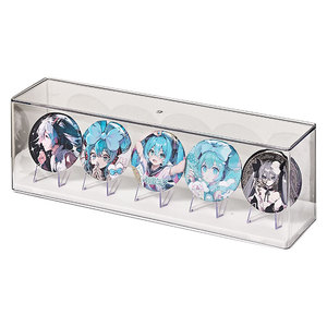 Transparent Badge Display Case With Lid <b>Stackable</b> For Collectible Pins <b>Storage</b> <b>Box</b> 5 Slots Per Layer - Product Image 5