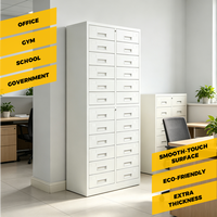 Armoire de classement métallique blanche à 24 tiroirs verrouillable pour bureau, hôpital, laboratoire, école - Vente en gros