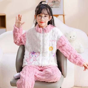 <span class=keywords><strong>Pijamas</strong></span> <span class=keywords><strong>de</strong></span> Forro Polar Cálidos para Niños y Niñas, Producto Popular, Conjunto <span class=keywords><strong>de</strong></span> Dibujos Animados <span class=keywords><strong>de</strong></span> Forro Polar Coral Coolomi para Otoño-Invierno - Product Image 5