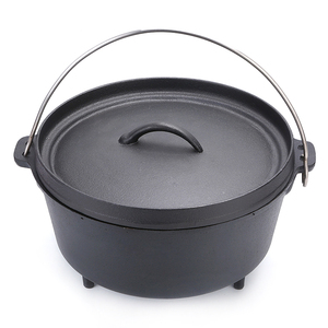 <span class=keywords><strong>Amazon</strong></span> tres piernas campamento camping al aire libre de utensilios de cocina de hierro fundido Horno Holandés para la venta - Product Image 1