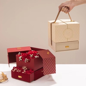 Nến Quần Áo Bao Bì Sang Trọng Rỗng Cứng Nhắc Giấy Hộp Quà Tặng Đôi Cửa Mở Cho Nến Với Vành Đai Xử Lý Và Một Ngăn Kéo - Product Image 5