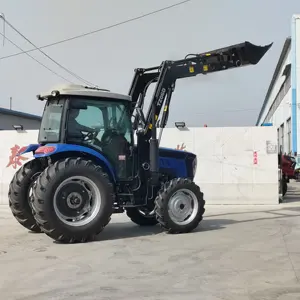 2023 4wd Tractor with front loader tractor 90hp farm tractor agriculture factory direct sell