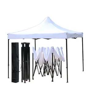 Tettoie per gazebo esagonali retrattili impermeabili portatili per eventi all'aperto pop-up tenda pubblicitaria tenda per fiere all'aperto